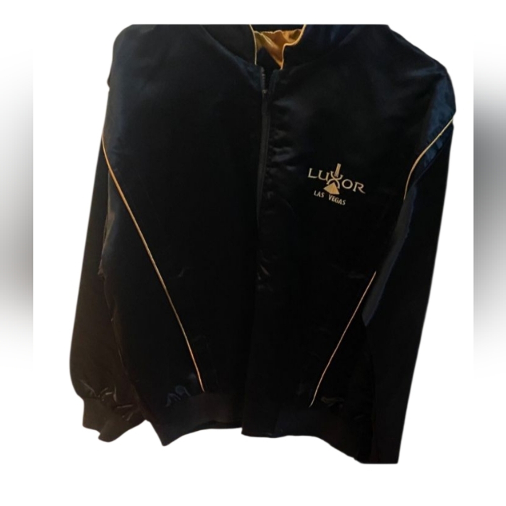 Lux Black and Gold Varsity Jacket